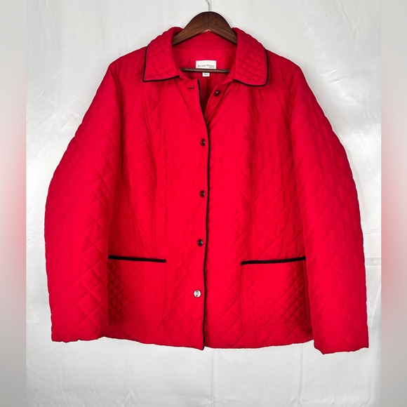 Studio Works Vibrant Red Puffer Jacket - Picture 1 of 14